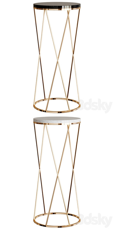 Side table with marble top